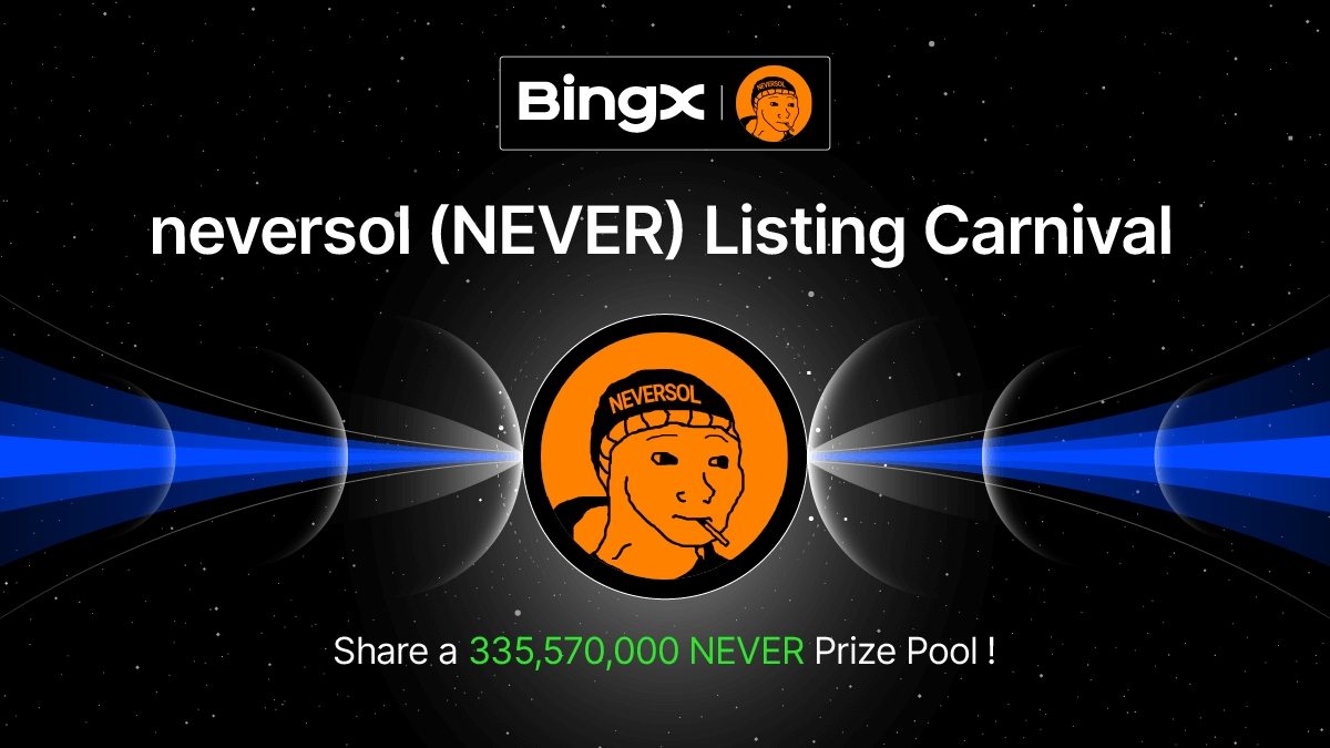 🎁 $NEVER Listing Carnival @Neversol_coin 💰 Share a prize pool up to 335,570,000 NEVER! Details 👉 = bingx.com/en-us/act/temp… 💰 5 winners! 270,000 NEVER #Giveaway each! ✅ To enter: RT this tweet and tag 5 friends.