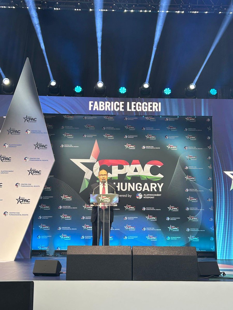 À Budapest à la #CPACHungary, @J_Bardella m’a demandé de parler au nom de la délégation du @RNational_off. Mon témoignage illustre comment à Bruxelles immigrationnistes et wokistes détruisent nos frontières et nos identités #vivementle9juin