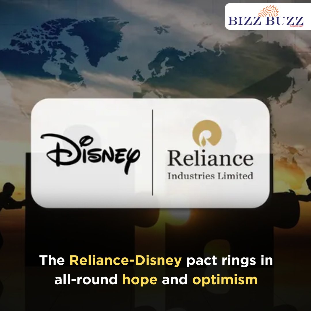 Here’s something to cheer about for the India Inc. The much-hyped binding agreement between Mukesh Ambani-owned @RIL_Updates and @Disney 

Check out the full story : bizzbuzz.news/trendz/the-rel…

#indiainc #mukeshambani #relianceindustries #disney #starindia #jointventure