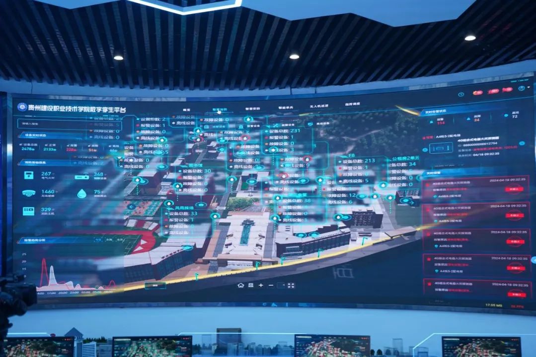 🤖#Guizhou has now applied digital twin technology in campus fire prevention. This visual twin system can digitally manage buildings and equipment to assess fire risks and identify smoke and flames in the monitoring range of its #AI algorithm. #DigitalGuizhou