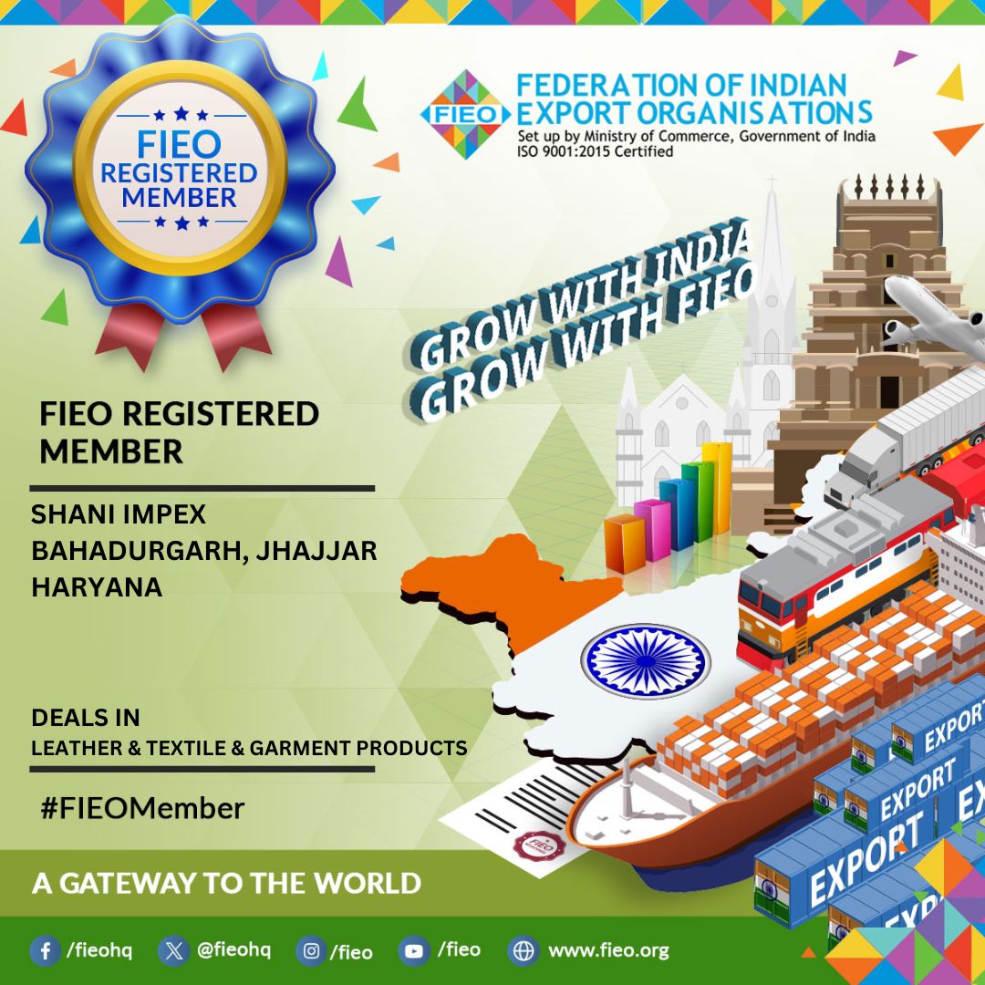 🎉FIEO extends a warm welcome to M/s Shani Impex, Bahadurgarh, Jhajjar, Haryana as our newest member!

Join our dynamic community & unlock a world of trade opportunities.

To learn more about FIEO membership, schedule a call with our team: bit.ly/3ARm3Rt 

#FIEOMember