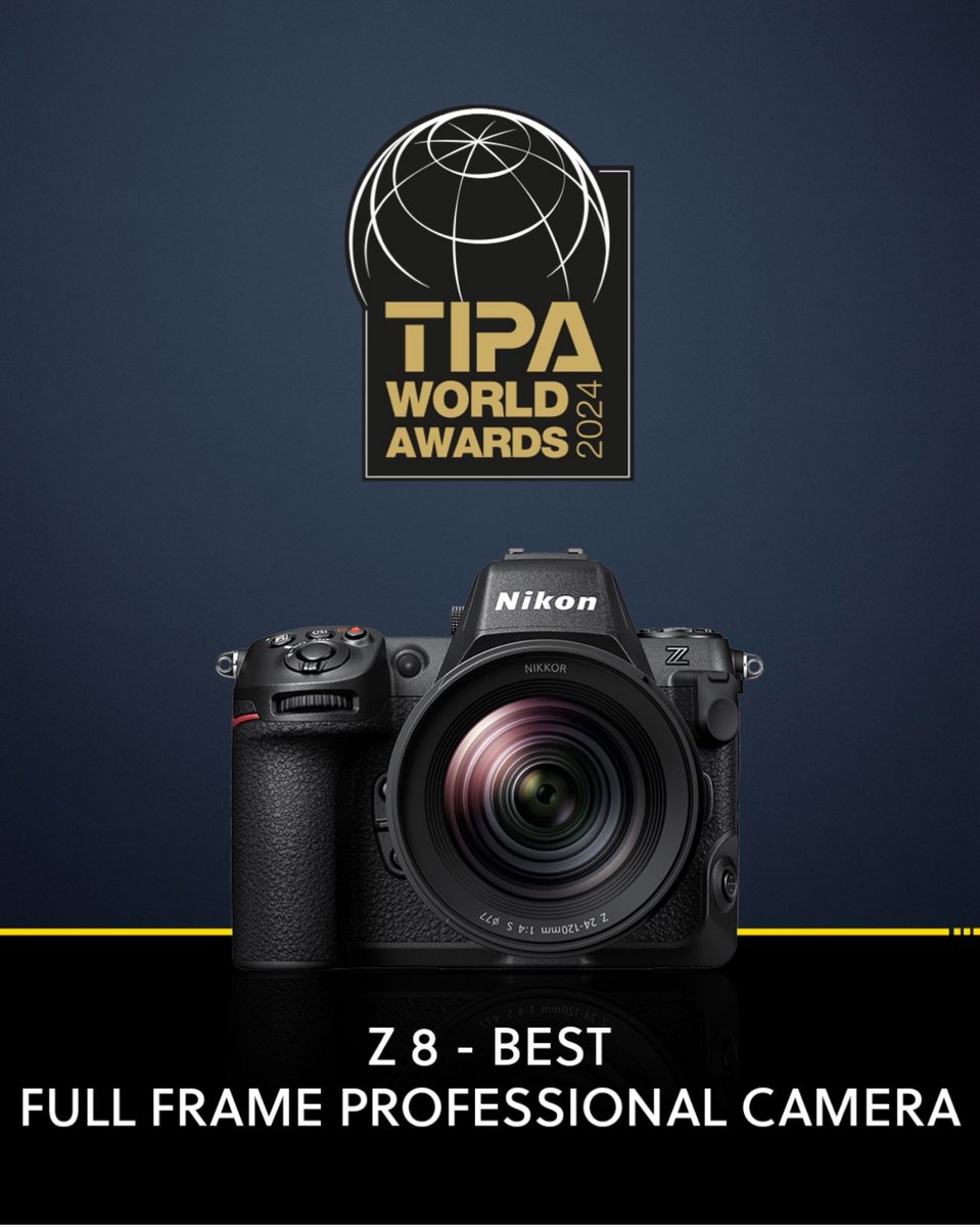 gkvalestore's tweet photo. Nikon Triumphs With Four Wins At 2024 TIPA World Awards.
#nikonphotography #Nikon https://t.co/DzMXBBqwh0