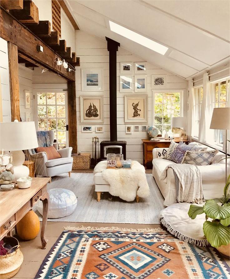 Boho, cozy, living room.❤ #Costway, More Than Just Furniture. #livingroom #cozyhome #sweethomesweet