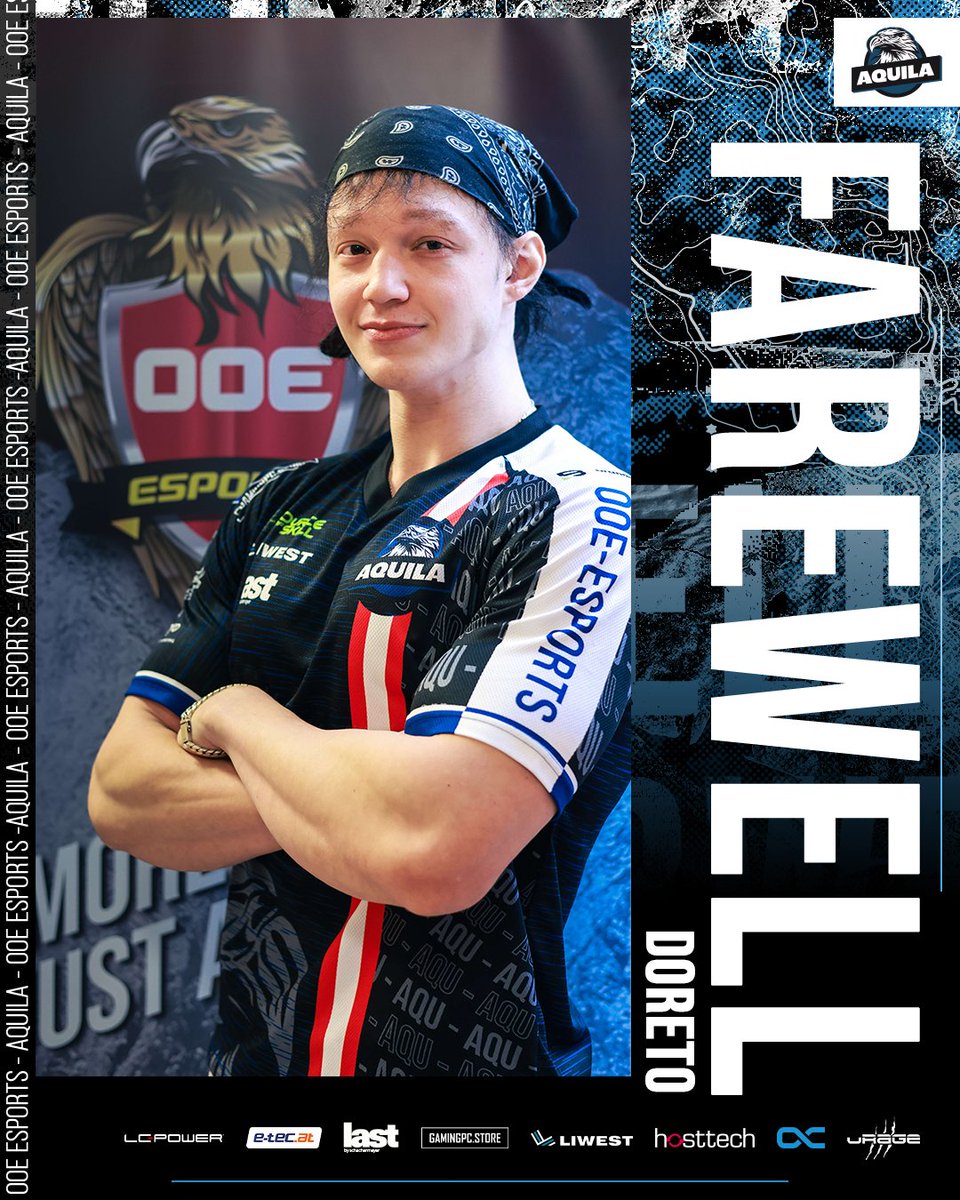 Farewell @AQU_Doreto 

Mit schweren Herzen müssen wir unser TFT ASS weiterziehen lassen!

Danke für deine Leistungen!

Wir wünschen dir viel Erfolg auf deinem weiterem Weg!