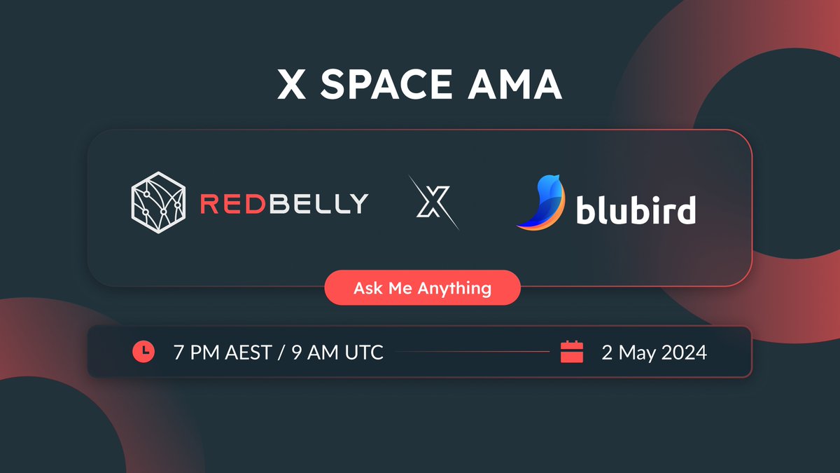 Our AMA with @blubird_app is back on! 7 pm AEST/9 am UTC on Thursday 2 May 2024. Lock it in! twitter.com/i/spaces/1eaKb… Listen in as we discuss the emergence of Real World Assets as a pivotal use case for blockchain technology. We will discuss the emerging and exciting…
