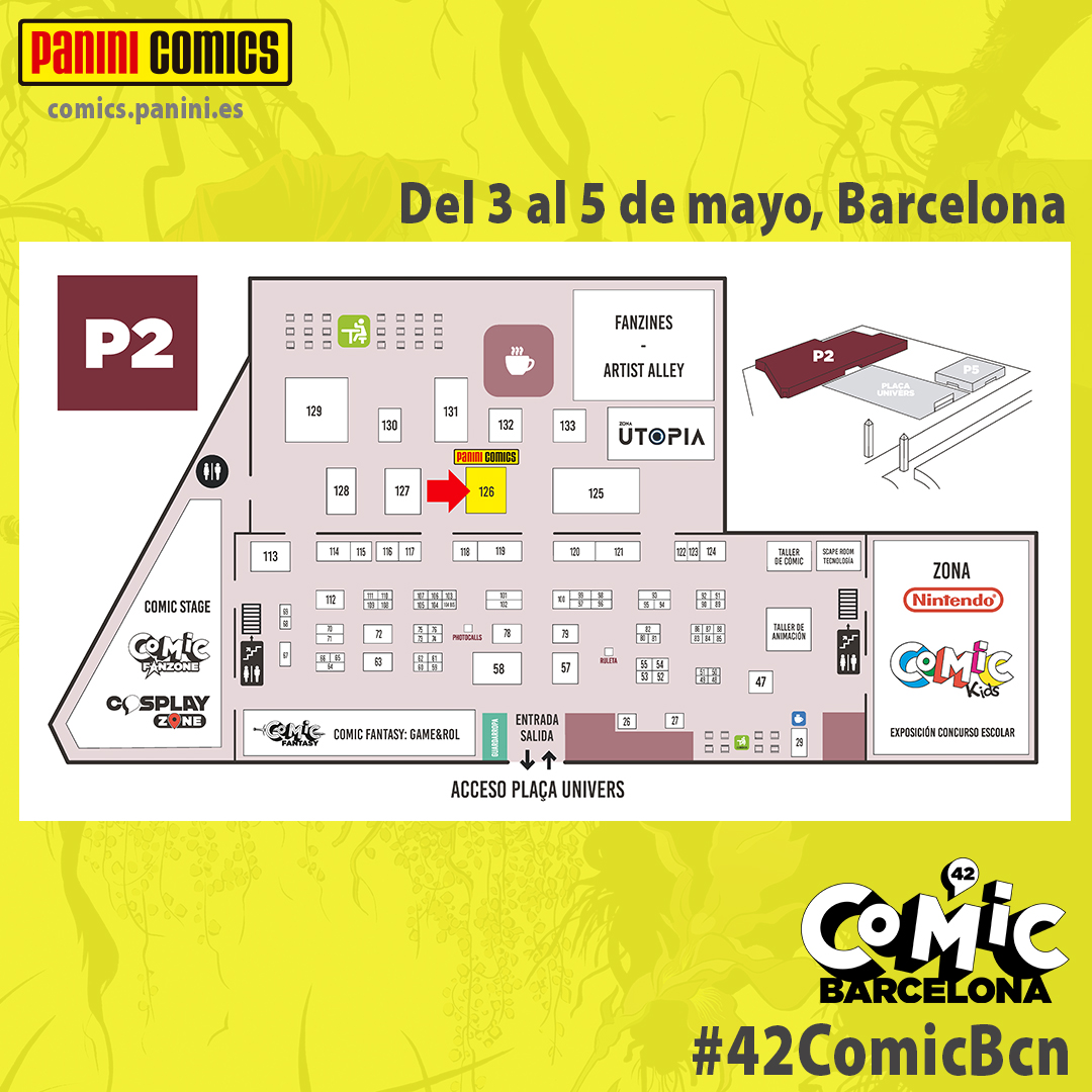 📢 UNA semana para el #42ComicBcn >> comic-barcelona.com/es/inicio.cfm #PaniniComics @MangaPaniniEsp @EvolutionPanini En breve explicaremos el funcionamiento de las sesiones de firmas. Tenemos invitado de lujo: @PepeLarraz @dggalin 🤗🤗 @COMIC_bcn