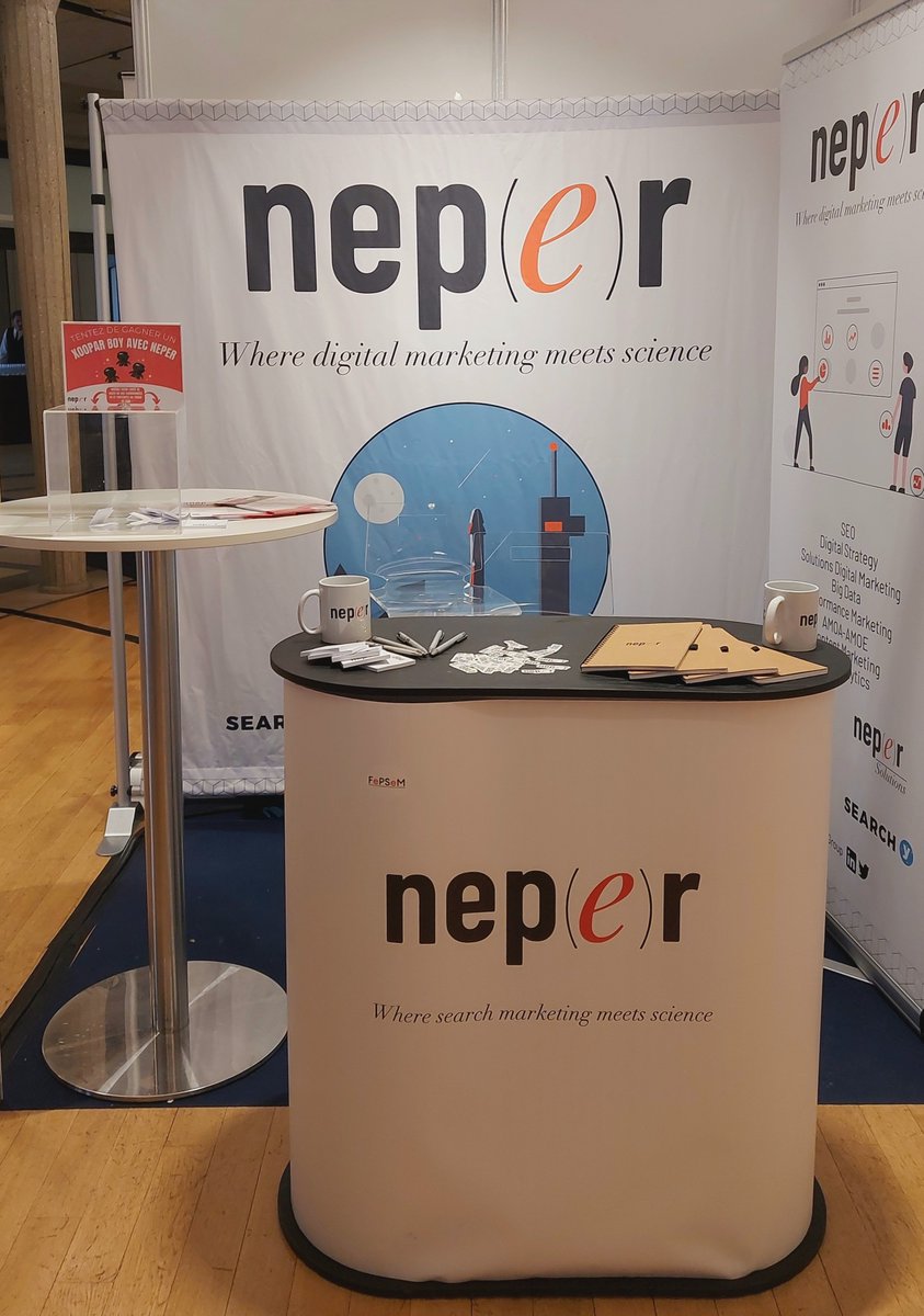 2ème et dernier jour du #SEOCAMPus ! 

L'équipe Neper vous attends sur son stand pour discuter de notre activité et de nos offres en formation SEO. 
Et n'oubliez pas de tenter votre chance de gagner une enceinte avec notre jeu concours 🎉

À tout de suite !

#seo #stand <a href="/seocamp/">SEO CAMP / FePSeM</a>