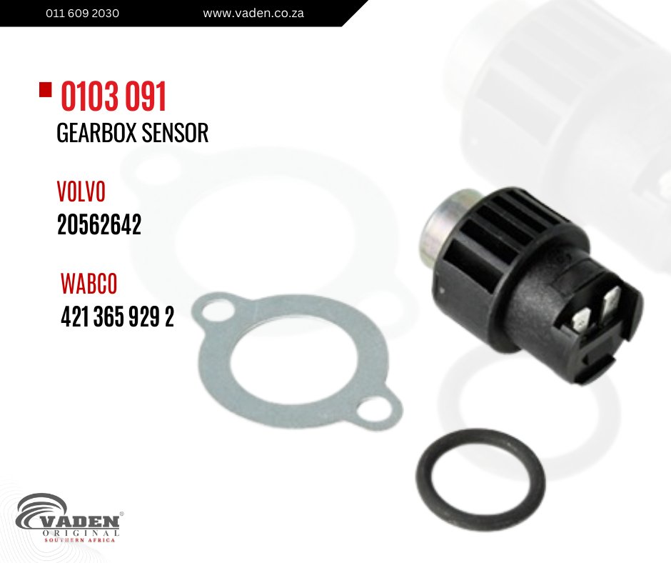 Gear Box Sensor!

vaden.co.za / info@vaden.co.za for more info!
#airbrakes #airbrakesystem #wabco #knorrbremse #mercedesbenz #trucking #daftrucks #truckparts  #volvotrucks #scaniatrucks #mercedesbenz #engine #mantrucks #daftrucks #valve #airvalve #vadenoriginal