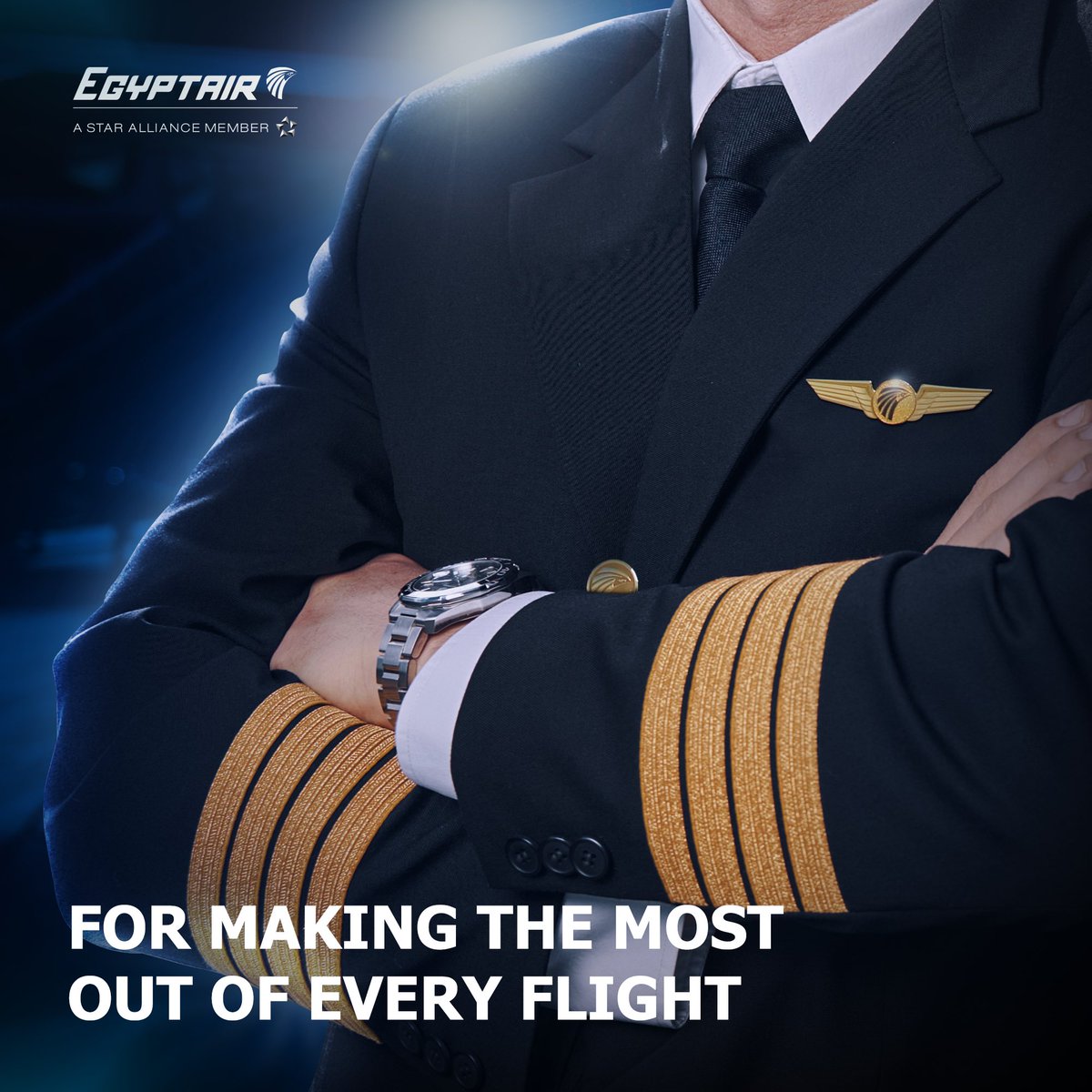 We honor the fearless aviators who navigate our skies with skill and courage. To the pilots of #EGYPTAIR, your dedication and bravery inspire us all. Thank you for flying to new heights and showing care and compassion for every traveler onboard an unforgettable adventure. Happy