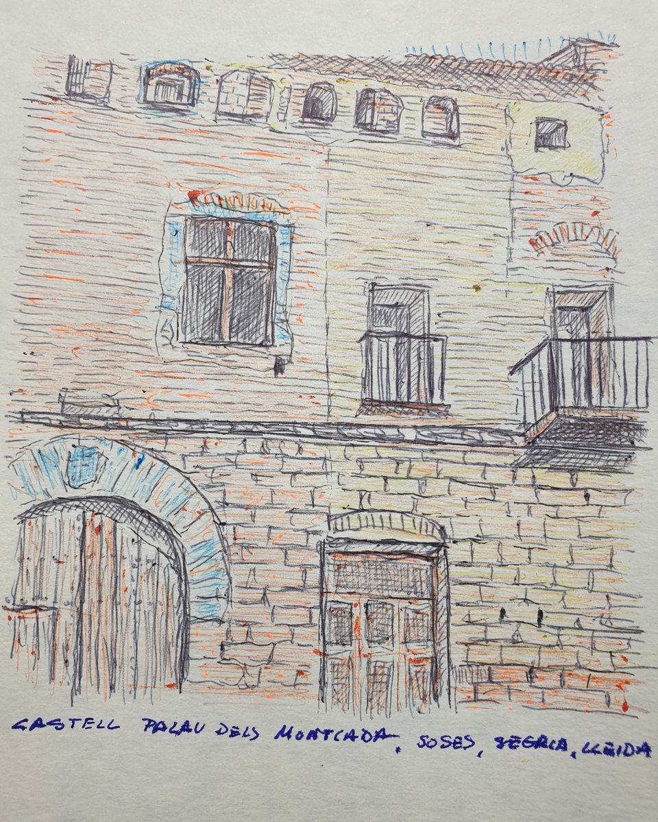 Soses, Segrià, Lleida, Catalunya. Landscapes over time... Architecture. #urbansketchers #dailydrawings #artoftheday #artofinstagram #inksketch #inkdrawing #inkart #architecture #landcapearchitecture #urban #urbanart #soses #segrià #lleida #catalunya