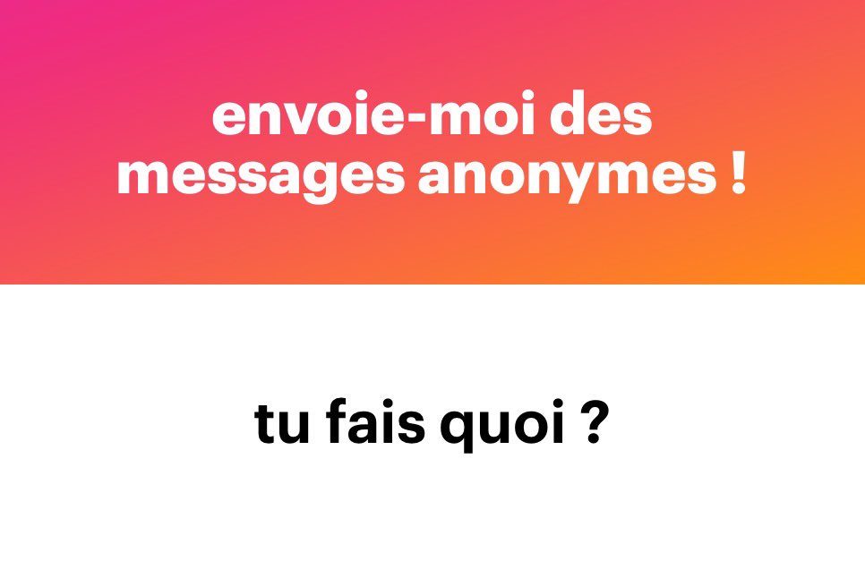 Je fais plein de choses
