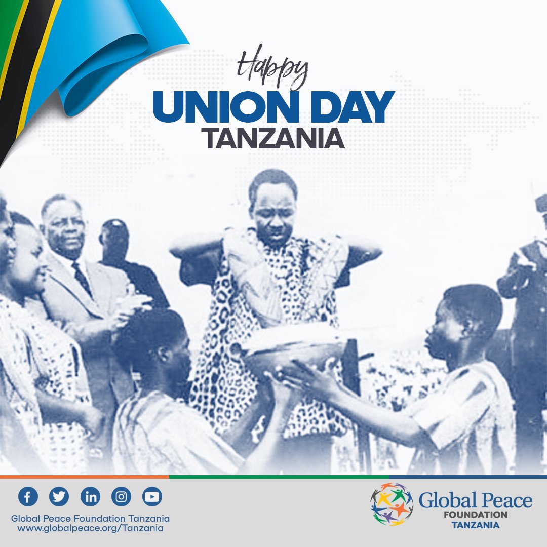 Tunawatakia Watanzania wote heri ya Maadhimisho ya Miaka 60 ya Muungano wa Tanganyika na Zanzibar. 🤝 #MuunganoDay #UnionDay #Tanzania