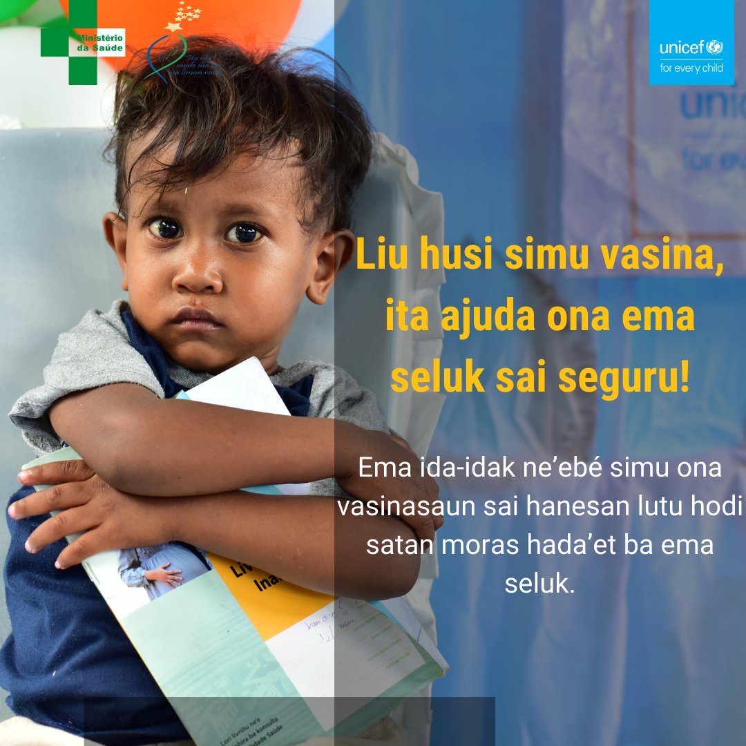 #WorldImmunisation Week! By being vaccinated, you help to keep others safe- every vaccinated person acts as a barrier that stops illness spreading to others. #WorldImmunisationWeek [24 – 30th April], #HumanlyPossible and #ForEveryChild @UNTimorLeste