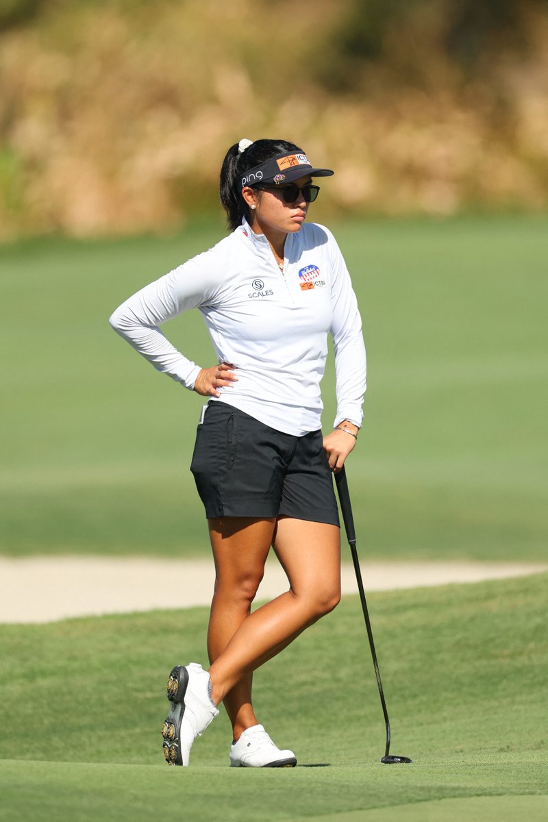 Bianca Pagdanganan capitalized on an early tee time and delivered an impressive four-under 67 in near-perfect conditions, earning a share of eighth place in the JM Eagle LA Championship led by Australian Grace Kim. 📸: LPGA
