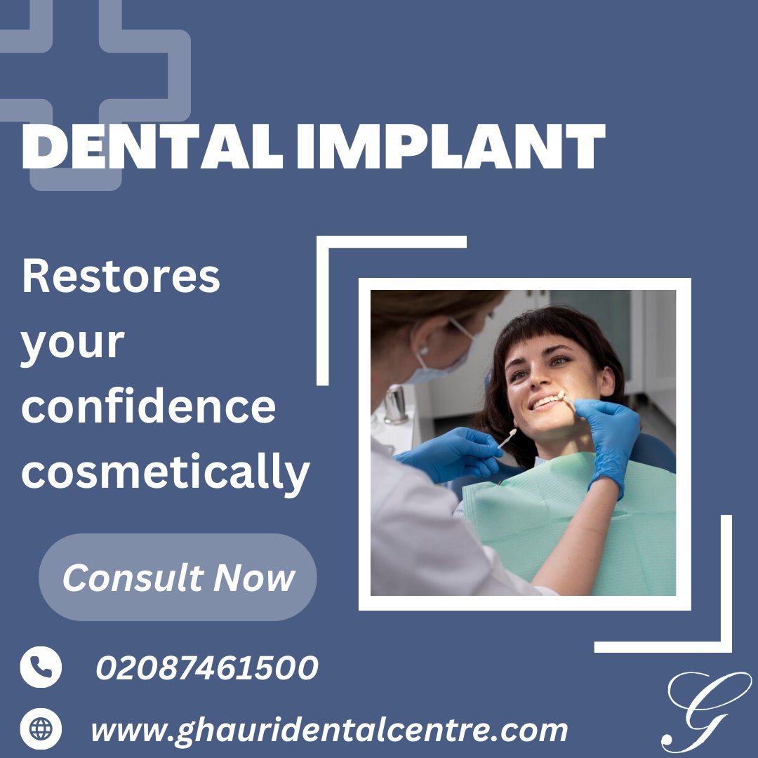 Missing teeth?  Implants are a natural-looking, long-lasting solution! ✨
Get £100 off implants (up to 5) or other treatments at Ghauri Dental Centre!  Limited time only, quote code at booking.
➡️ Book smile evaluation & discuss options:
#DentalImplants #SmileMakeover #Discount