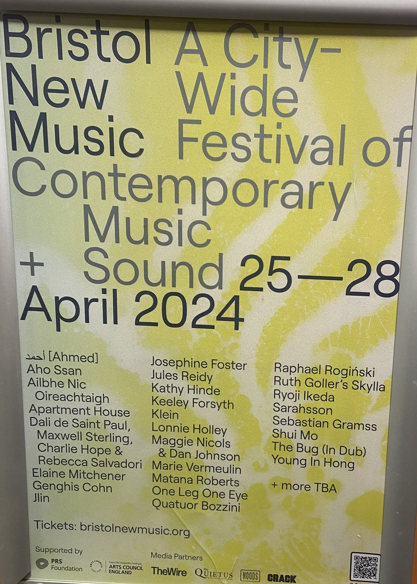Great start to @BristolNewMusic last night with a perfectly curated evening of @ElaineMitchener Jules Reidy and @lonnieholley @Bristol_Beacon last night. Mesmerically good. Festival runs to Sunday.