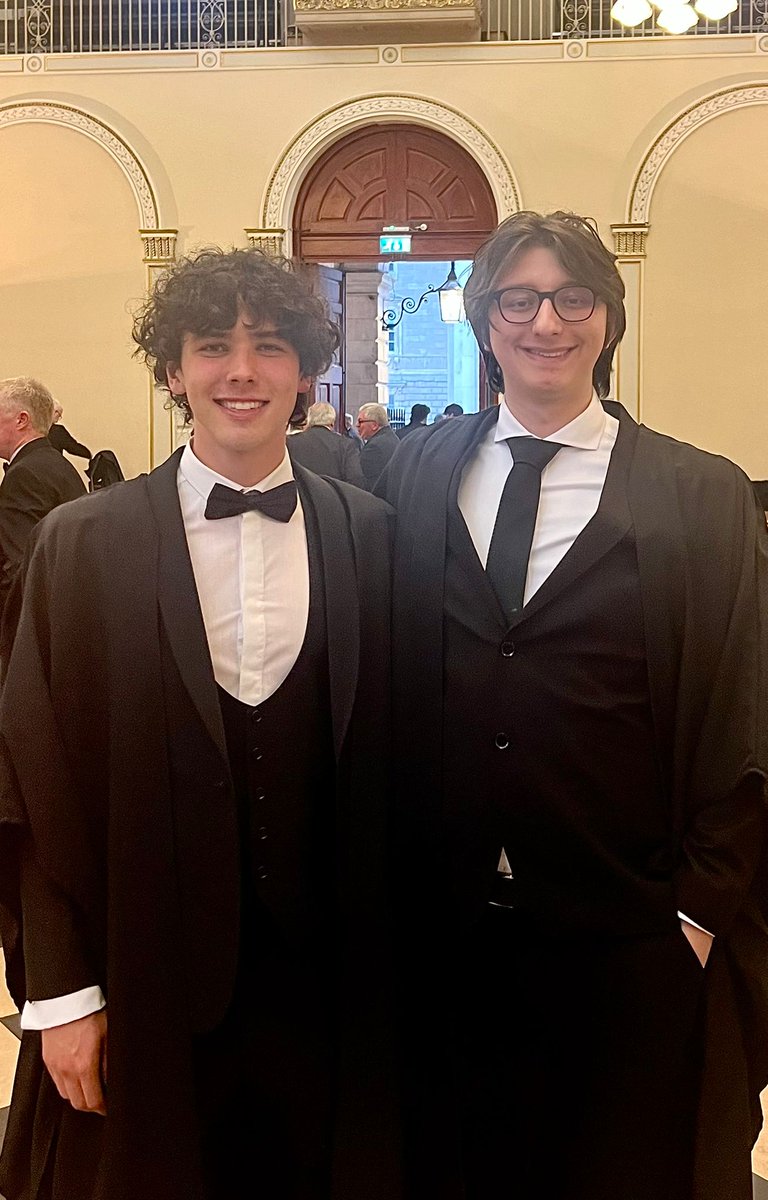 Earlier this week we celebrated our new Scholars Lochlan Cooney (left) and Michael Fanning (right). Hearty Congratulations guys! #TrinityMonday