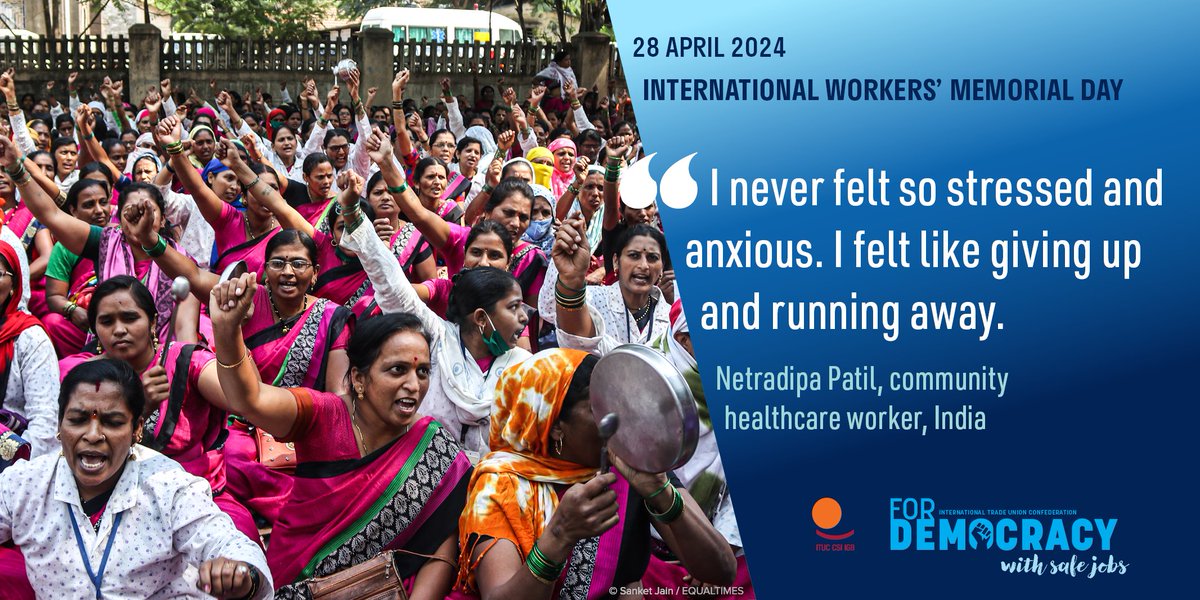 📌28 April: #IWMD24 In #India, some community health workers are trying to navigate #ClimateChange and menopause. 📰Read @equaltimes article: pulse.ly/4abpkpjdjx ITUC news👉ituc-csi.org/iwmd24