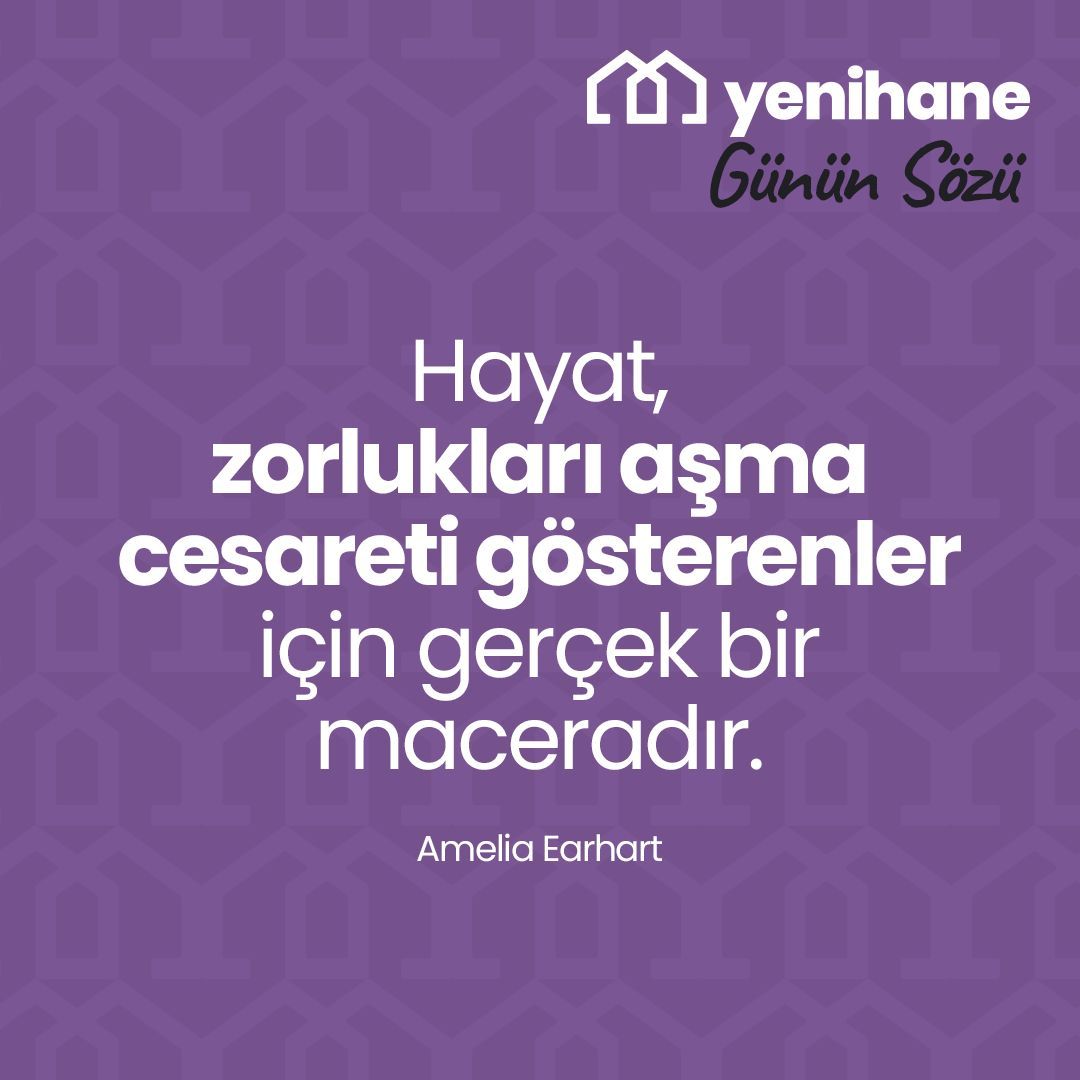 'Hayat, zorlukları aşma cesareti gösterenler için gerçek bir maceradır.' - Amelia Earhart

Her engel bize güç vermek ve potansiyelimizi ortaya çıkarmak için bir fırsattır. Hayatın zorluklarıyla yüzleşmek bizi daha güçlü yapar. Başarıya giden yol, cesaretli adımlar atmaktan geçer.