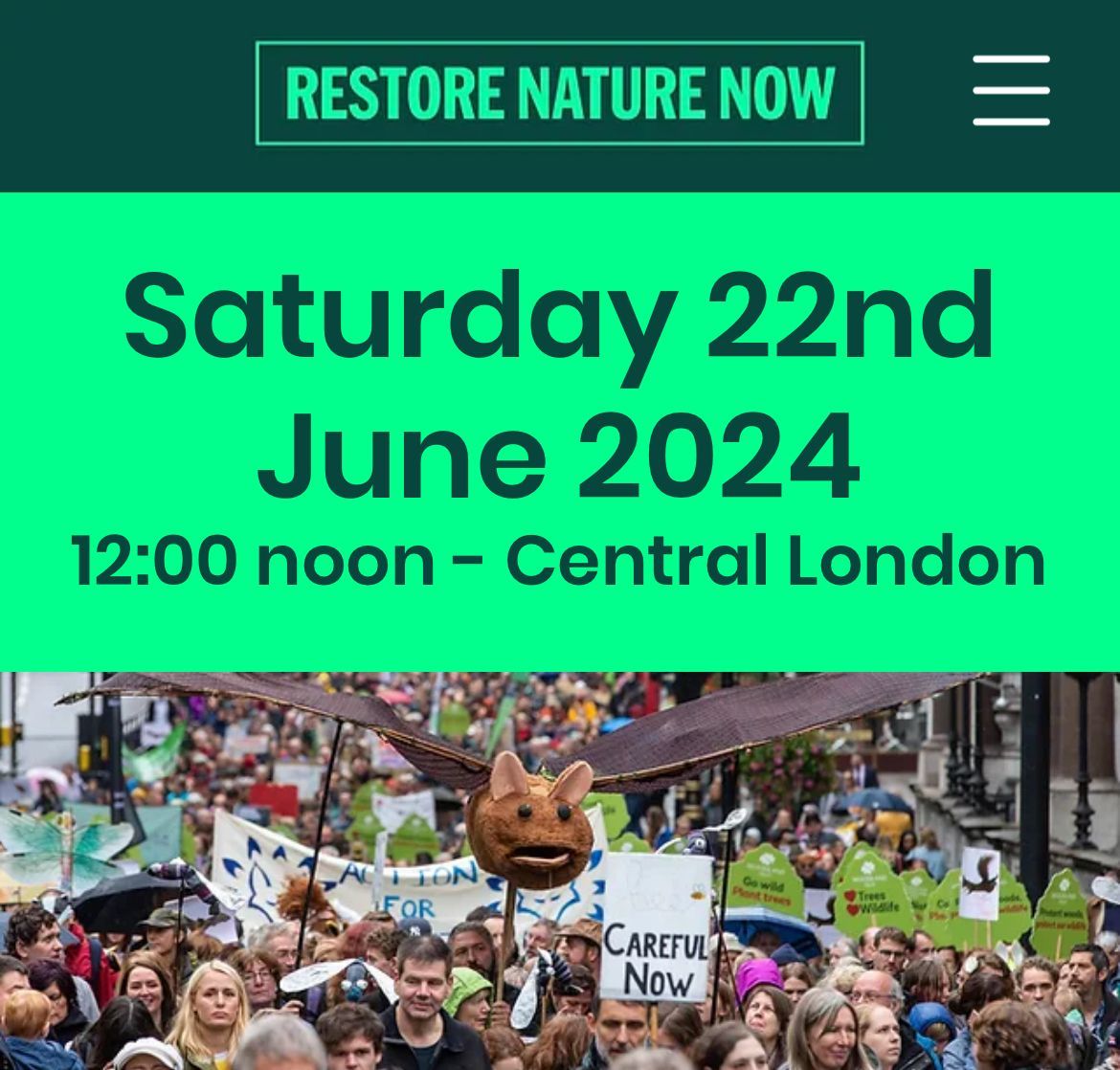 Join us and thousand of others march on for nature on 22nd June in London!
#LoveBadgers #EndTheCull #RestoreNatureNow
Pledge to March via the website: buff.ly/3ryaFIX