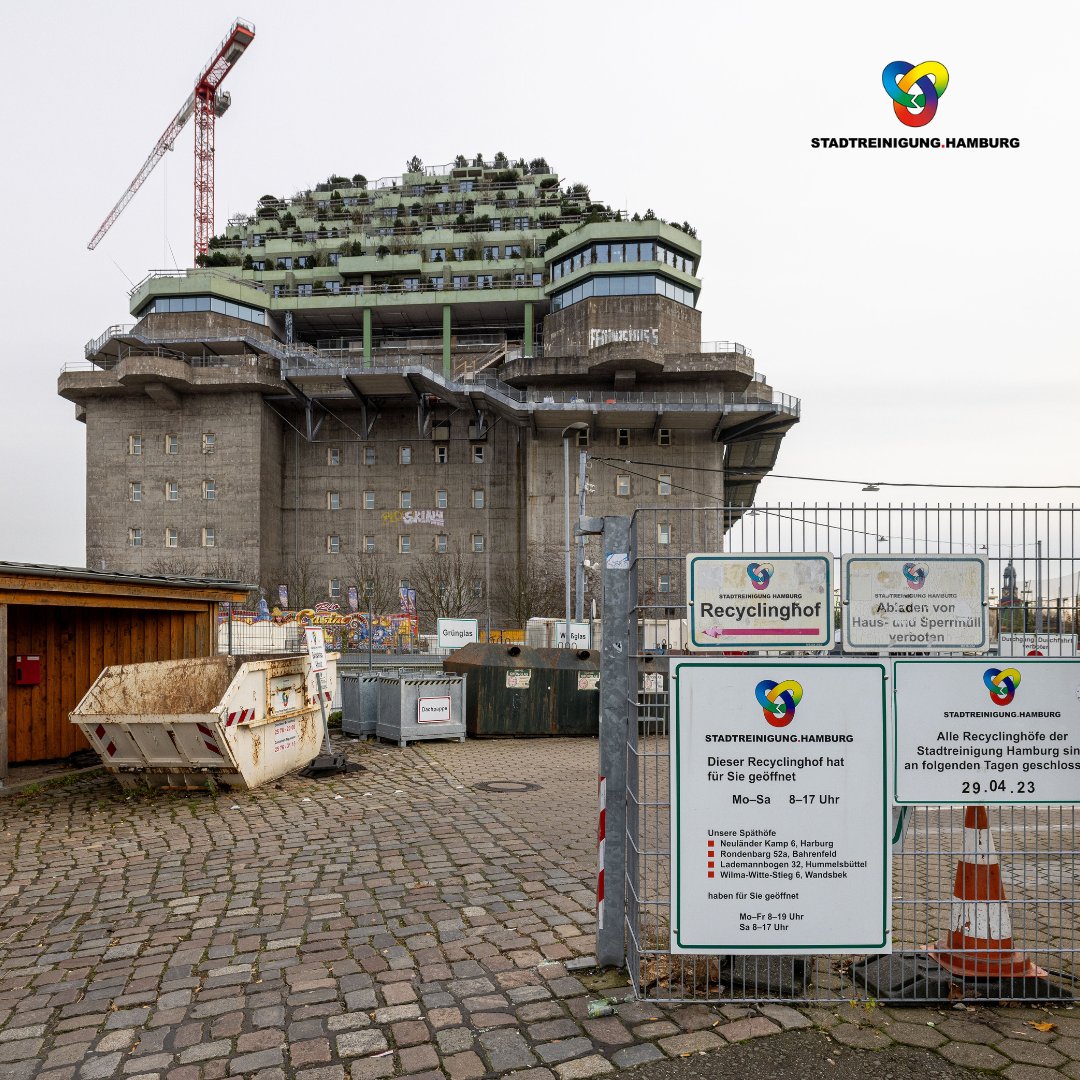 ++Wichtiger Hinweis++ Aufgrund des Hochrisikospiels FC St. Pauli gegen Hansa Rostock muss unser Recyclinghof Feldstraße heute bereits mittags schließen. Wir empfehlen einen der anderen Recyclinghöfe anzufahren. Danke!