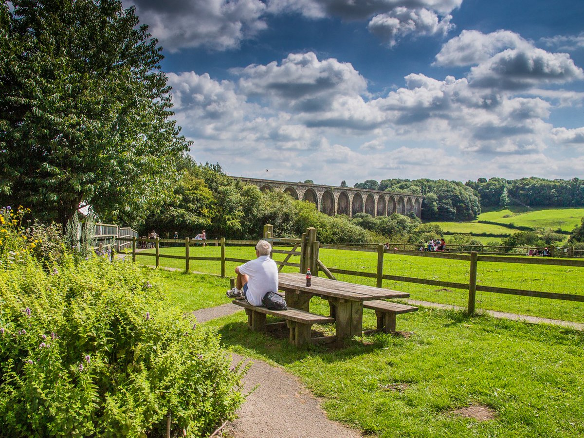 #Ruabon 🛤️ @3CountiesCCRP From this station visit #TyMawrCountryPark beneath the dramatic #CefnViaduct on the banks of the #RiverDee. Admire the picturesque views, see the farm animals, master the low ropes course or take a walk along the River Dee. 📲 bit.ly/3xGVmjY