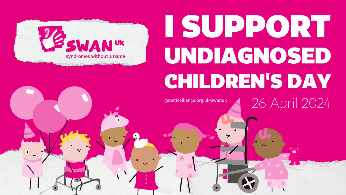 Happy Undiagnosed Children's Day! Around 6,000 children are born every year in the UK with a genetic condition likely to remain undiagnosed. There are so many families that need our support. Will you share this post to help them find us sooner? #UCD2024 #SyndromesWithoutAName