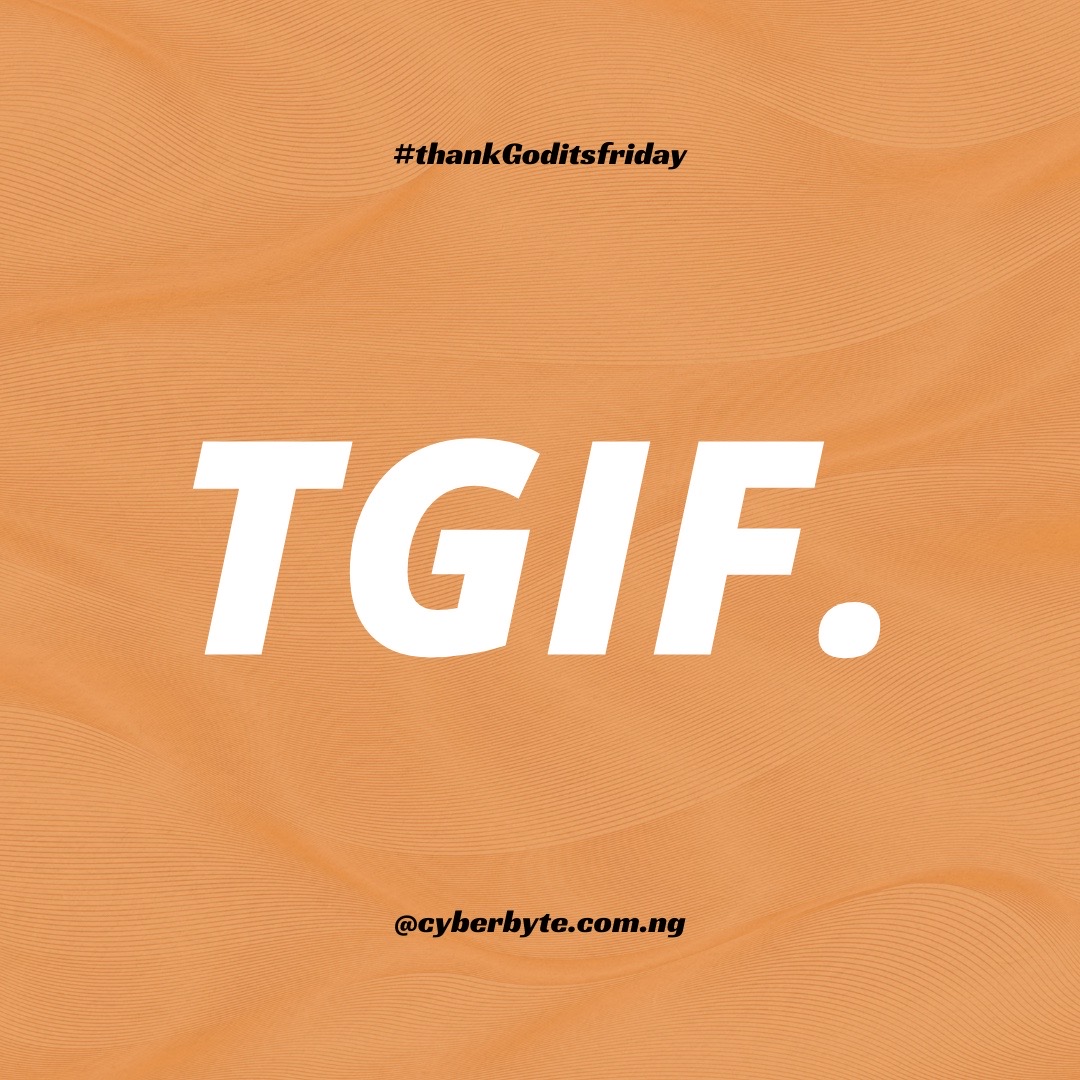 Cheers to the weekend! 🎉 TGIF! 

Let's unwind and enjoy some well-deserved relaxation. 

What are your plans? 

#TGIF #WeekendVibes #FriYAY #cyberbyteng