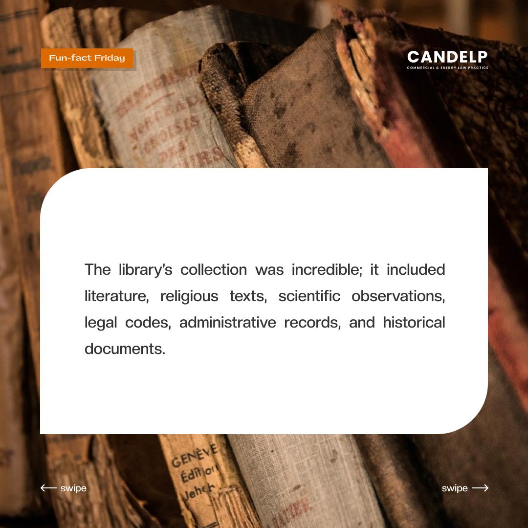 CandelpLaw's tweet image. #AncientLibraries #culturalheritage #HistoryFact #Knowledgepreservation  #Funfact #Funfactfriday
