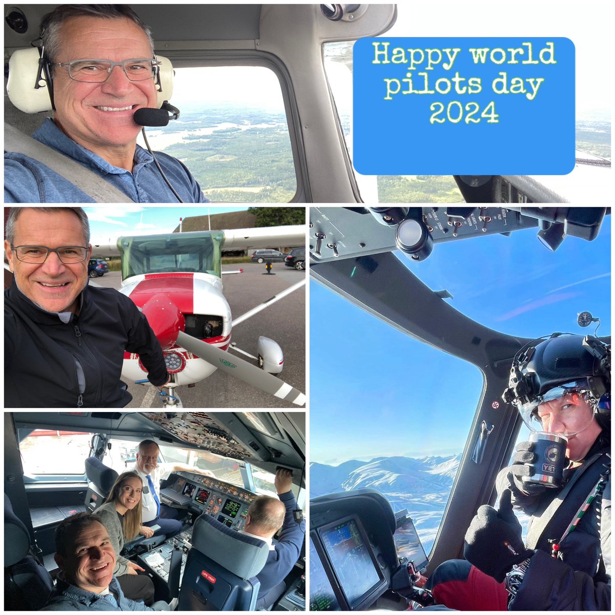 It’s world pilots day! The role of pilots, including commercial pilots, flight instructors, private flight crew, fighter jet pilots and recreational pilots, is recognized during International Pilots’ Day, which takes place April 26. @Transportft Flyg @eha_heli
