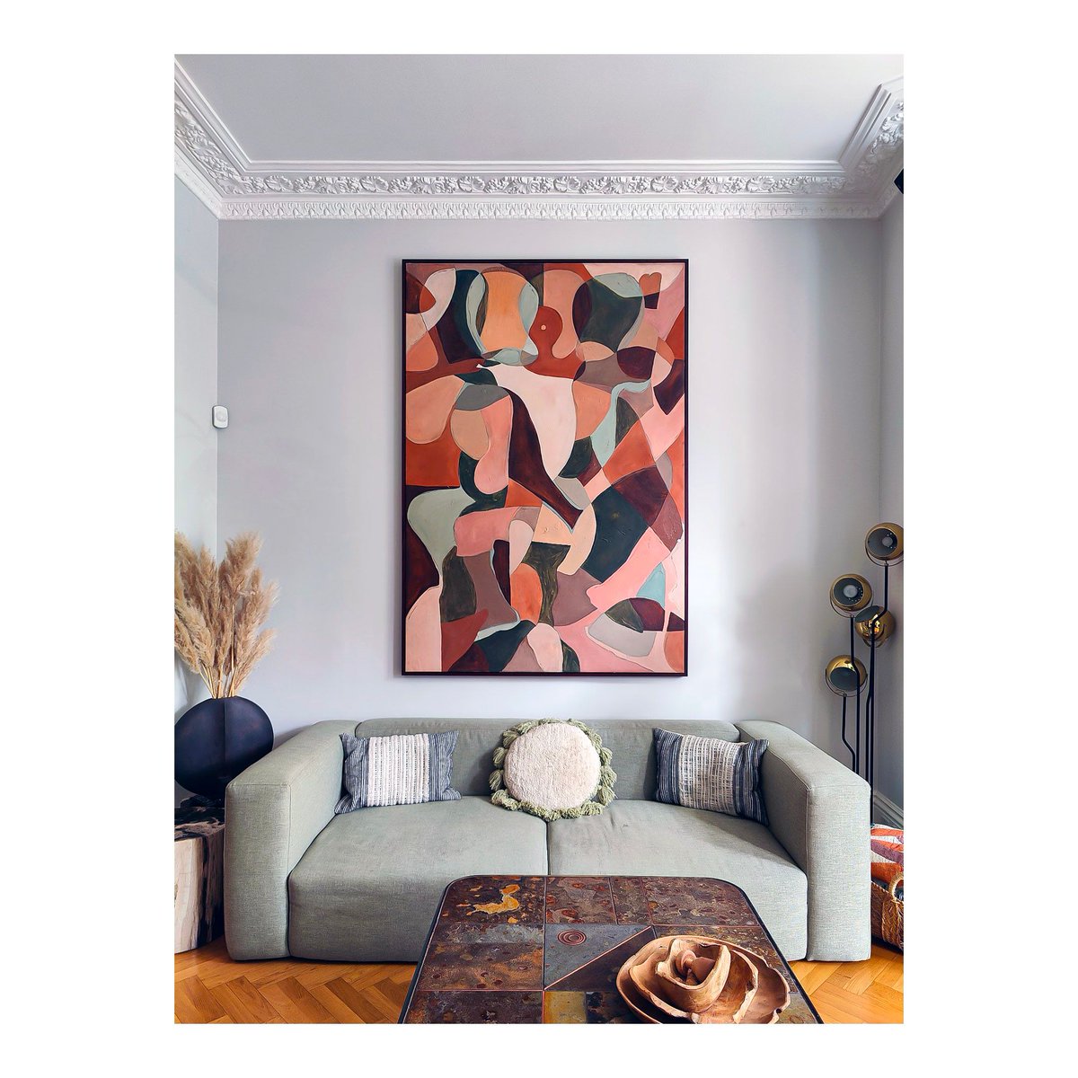 Large painting by David King Reuben hung in collector's home.

@davidkingreuben

#londonhomes #interiordesign #homeinspiration #townhouse #luxuryproperty #homeinterior  #interiorstyling #interiorsinspo #interiorinspirations #londoninteriors #luxuryinteriors