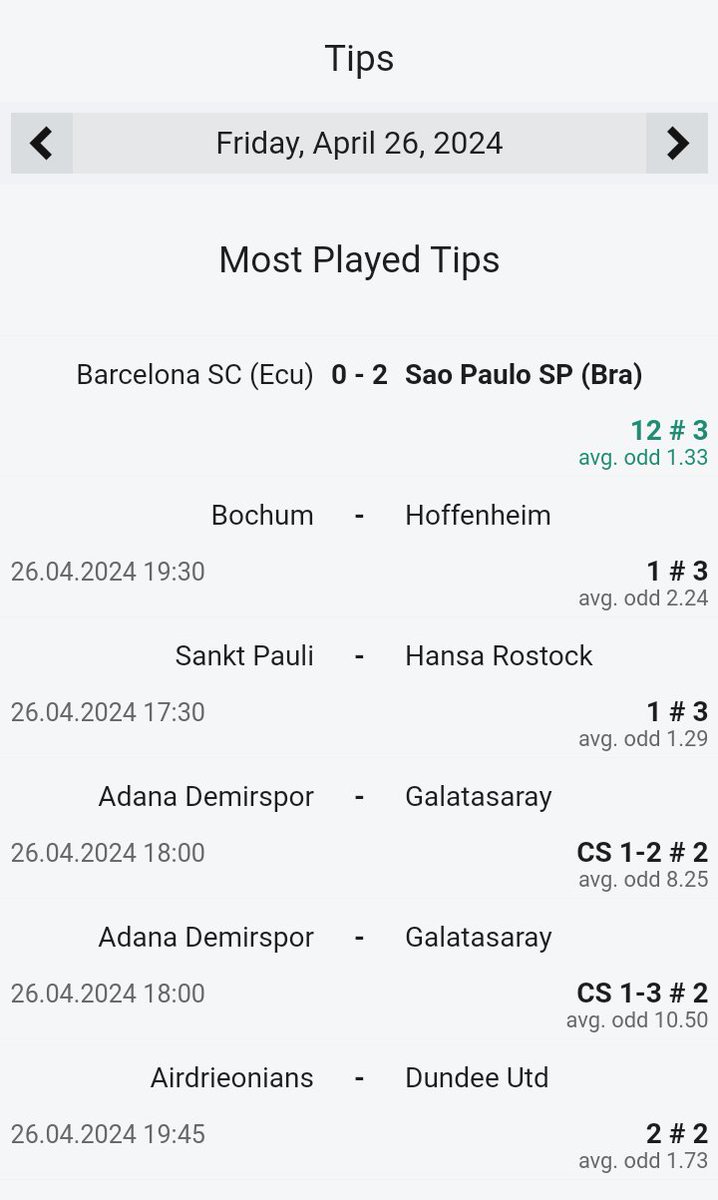 Tipsomatic_com's tweet image. We are happy to see your prediction ⚽⚽ See more on tipsomatic.com/tips