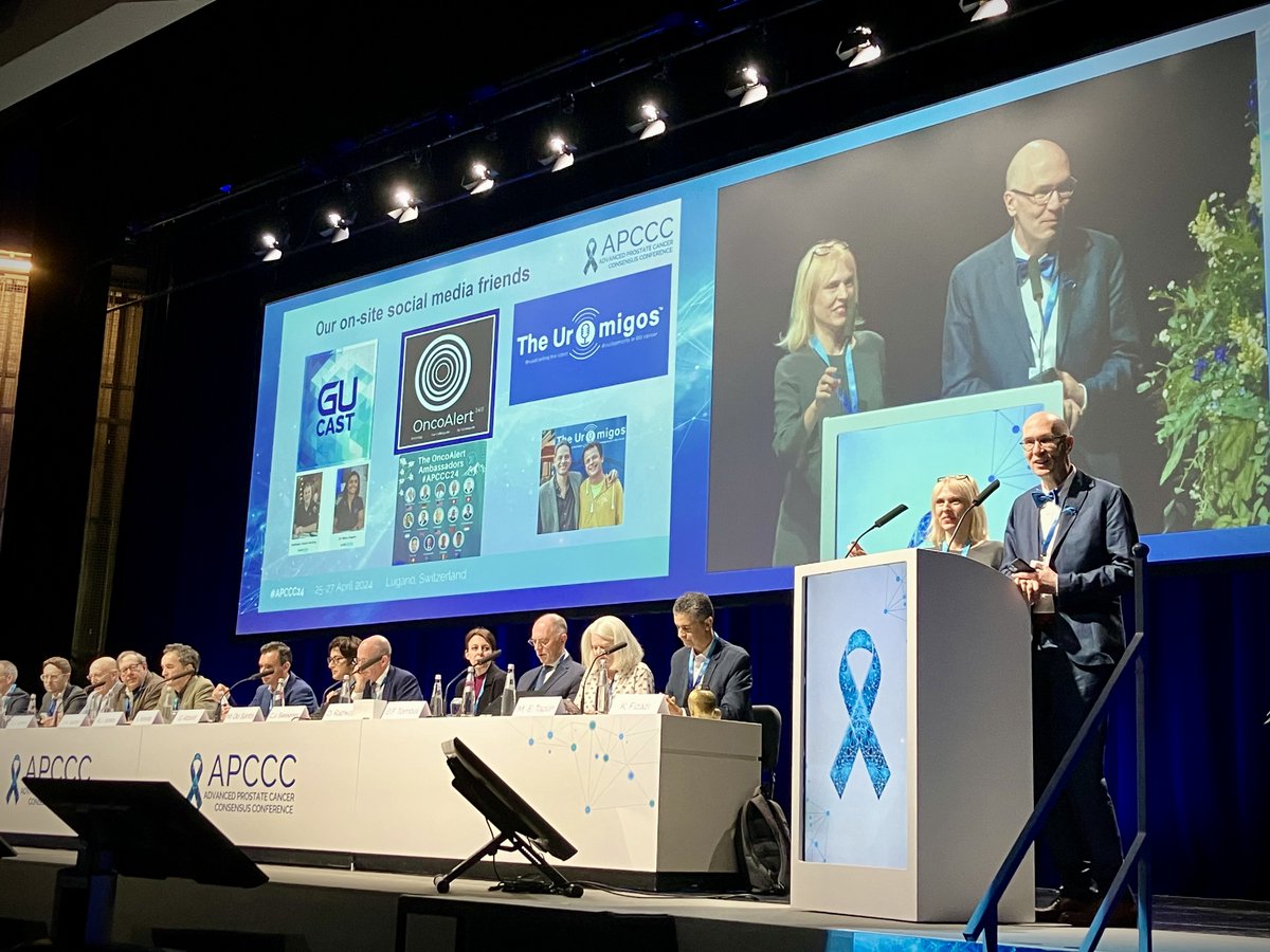 An amazing Shout out from our amazing hosts @APCCC_Lugano @Silke_Gillessen & @AOmlin 🇨🇭 #APCCC24 WHAT AN HONOR to be among such amazing company like our friends @declangmurphy of @gu_onc & @brian_rini and our OncoAlert 🚨Faculty @tompowles1 of @Uromigos Thanking our