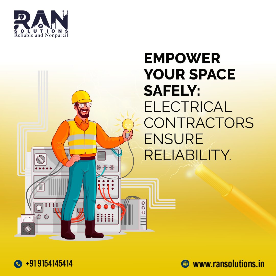 Power your space with confidence! Our expert electrical contractors deliver safe, efficient, and reliable installations and maintenance. Trust us for top-notch service and performance.
#ransolutions #electricalsafety #reliablepower #expertcontractors #safeelectrical