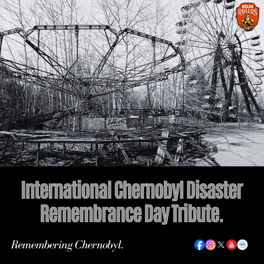 International Chernobyl Disaster Remembrance Day Tribute.

#ChernobylDisaster #ChernobylDisasterRememberanceDay #DelhiRulers #TNPGroup #prorollballleague #prorollball #rollball #tnpsports #apnadesikhel #sports #Trending #viralpost #tnpexplore #explore #viralpage #instagram