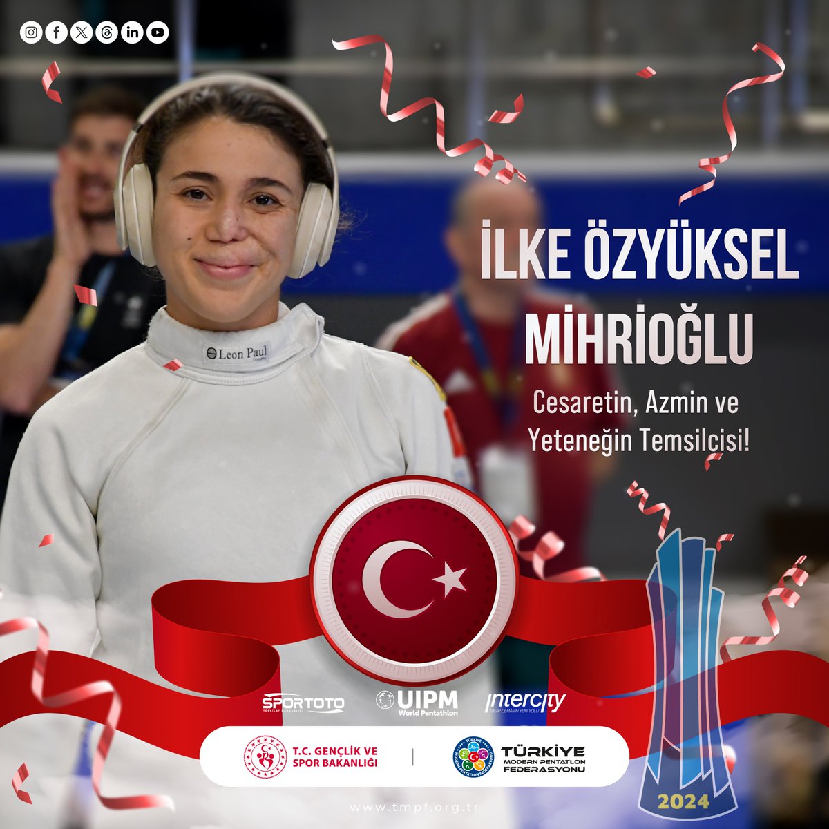 🏆🤺🌟 Heyecan verici haberler! İlke Özyüksel Mihrioğlu, Budapeşte'de devam eden UIPM Dünya Kupası'nda yarı final B grubunu lider bitirerek adını finale yazdırdı! 💪🎉 👏👏 Finaldeki performansı için ona destek olmak için buradayız! Gösterdiği azim ve yetenekle bizi…