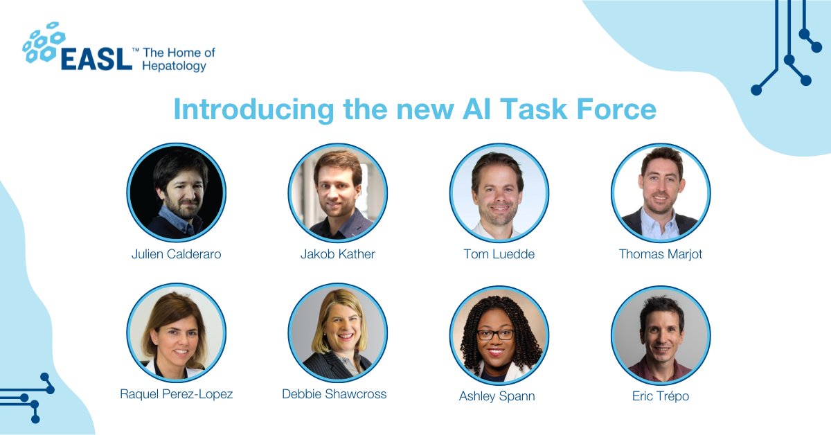We are delighted to announce the introduction of the new AI Task Force! Members are @Caldera60373705, @jnkath, @tom_luedde, @tom_marjot, @RaqPerezLopez, @DebbieShawcros1, @AshleySpannMD & @etrepo! Together, they will work on shaping the association`s approach to AI for the