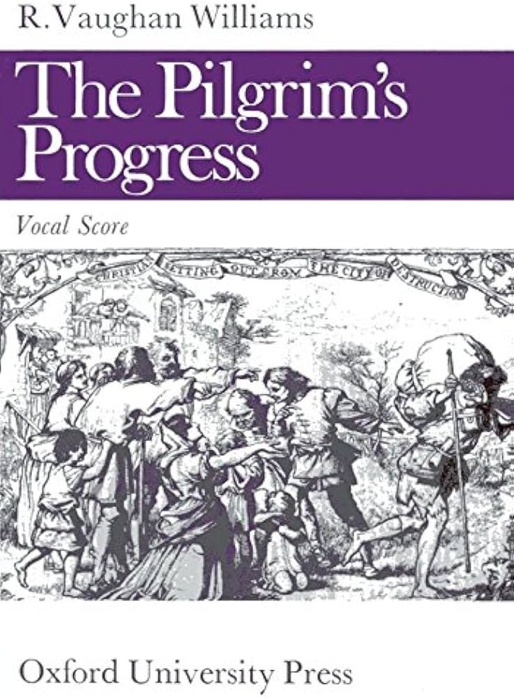 La composición de 'The Pilgrim's Progress' coincidió con la de la Sinfonía No. 5 de Vaughan-Williams, por lo que se percibe que la obra orquestal tiene temas que toca la ópera. Como particularidad, Vaughan-Williams propone 41 roles interpretativos distintos en la ópera.