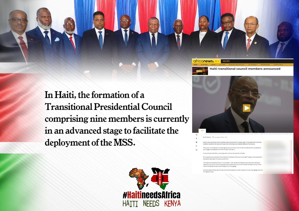 The formation of a Transitional Presidential Council is a big step towards combating gang violence in Haiti. The nine member council will oversee the deployment of multi-National Security Support Mission (MSS) and name an interim Prime minister since former Prime Minister, Ariel…
