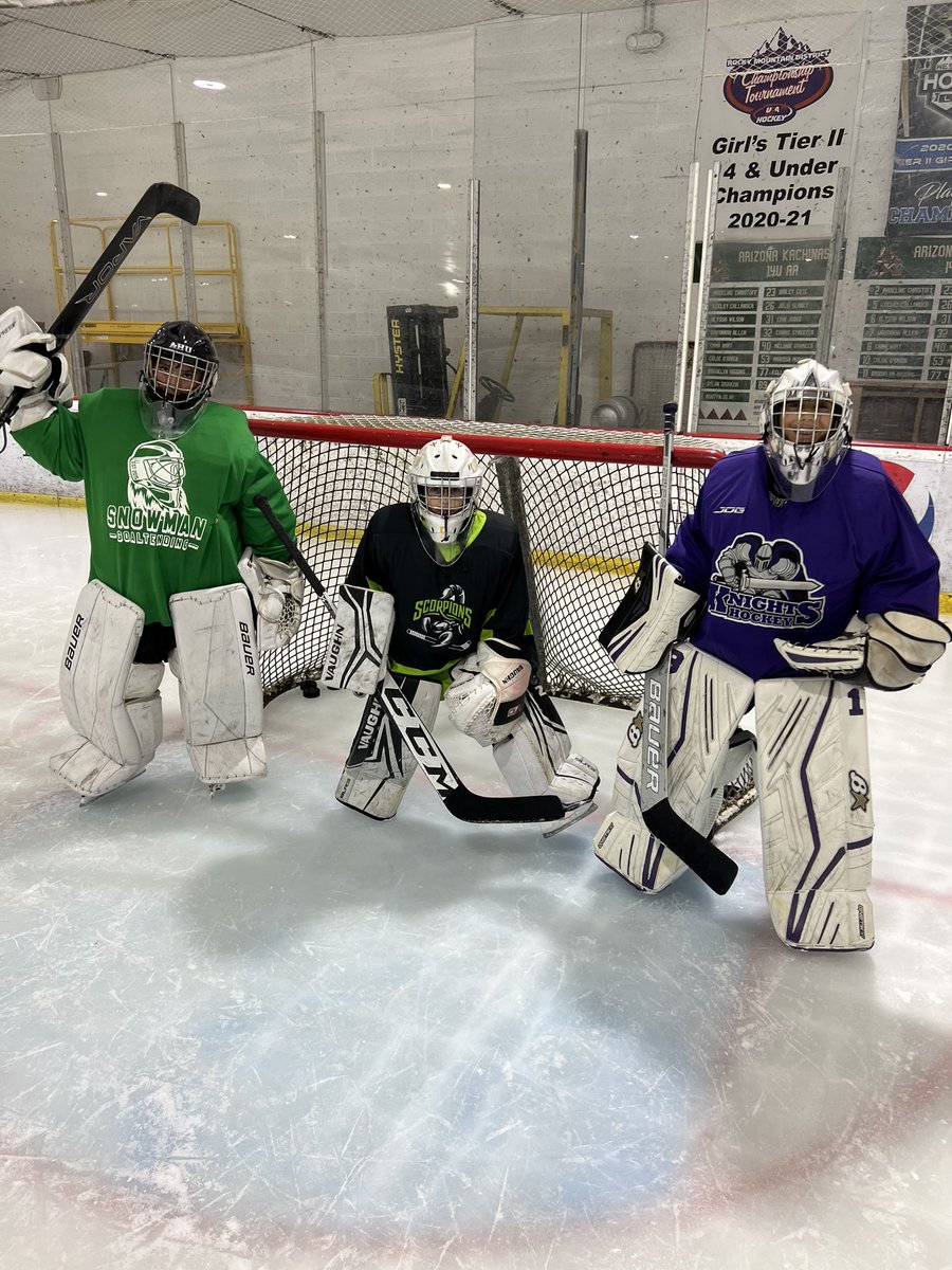 It’s my puck… I’m just letting you play with it for now… 🪐 #snowmangoaltending #goalie #development #training #desperation #saves #testthelimits