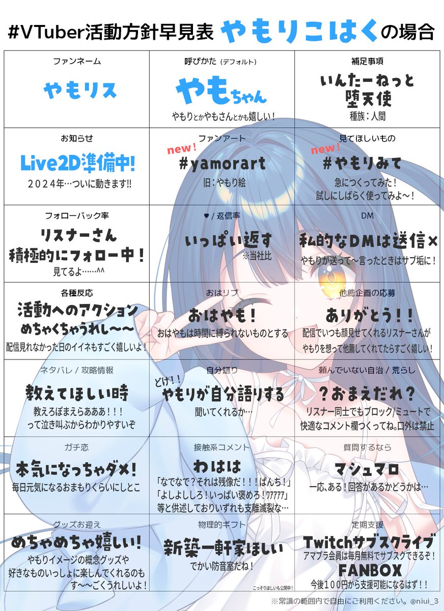 Twitch_fA_ymr's tweet photo. 🗓️今週の #やもりやるよ！
🎮メインはAPEXランクとモンハン！

🆕毎週木曜19時！定期配信スタート！…復活？
今週は #POSTBOY をプレイするよ！

配信▶️https://t.co/U34gHrlTEo
FANBOX🩵https://t.co/17oxYMfasu #VTuber準備中 https://t.co/WuxxQflbko