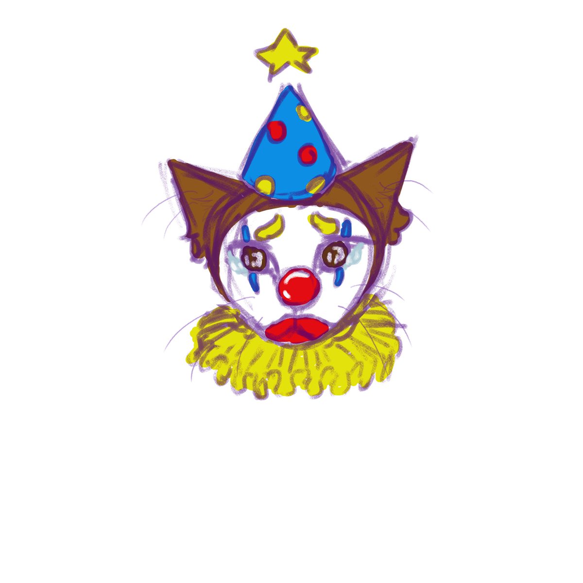 purplecat_draws's tweet photo. Doodle my clown kitty again on stream!! :3
#cat #catart #clowncat #Digitalart #DigitalArtist #digitalartwork #streamdoodle https://t.co/EBLQZgrUBp