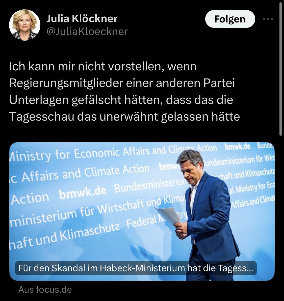 In Zeiten von Desinformationen aus Russland, Verschwörungstheorien & Rechtsextremisten, die alle von „Die da oben“ &  „Staatsmedien“ reden, solche Vorwürfe gegen den ÖRR & die Regierung rauszuhauen, ist unverantwortlich. Sowas nützt nur der AfD. Die CDU muss reagieren.