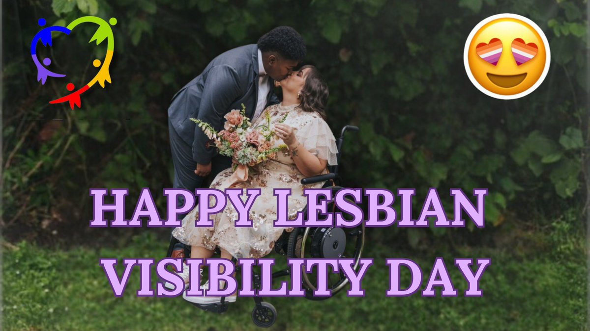 Hello lesbians!!🤭, hope you're enjoying your day 😝🥳🤩, we love you ❤️, we know you 😊,  we see you 👀. Have a beautiful  Lesbian day of Visibility 🥳🥳 ❤