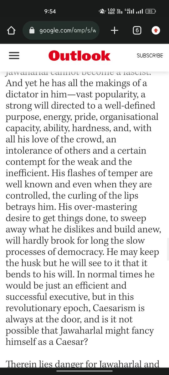 Let's start with Nehru's own words, he wrote in Modern Review with his pseudo name Chanakya -

'He (nehru) has all the makings of a dictator in him,..., with all his love of the crowd, an intolerance of others and a certain contempt for the weaks'.

All this will be proved...