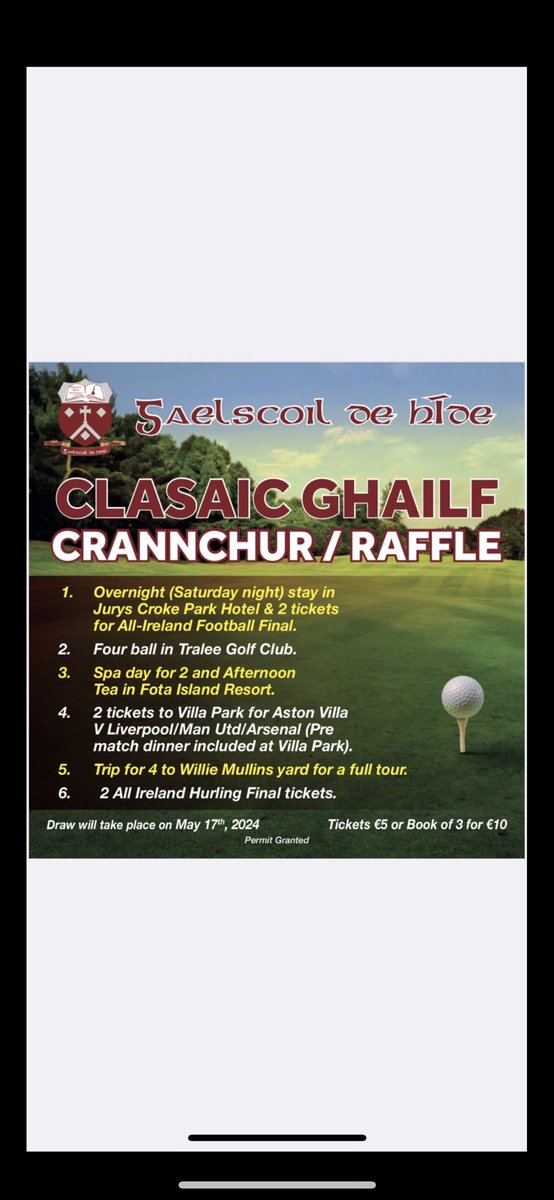 Clasaic Ghailf Gaelscoil de hÍde!!! Fáilte roimh cách 🏌️‍♂️🌞👏🏼