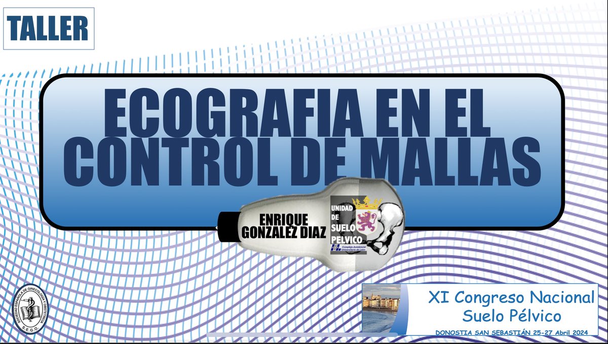 Como siempre ha sido un placer compartir el taller de control ecografico de mallas con mis compañeros la Dra Cristina Ros y el Dr Jordi Cassado en el Congreso Nacional de Suelo Pelvivo de la SEGO 2024  Sociedad Española de Ginecología y Obstetricia