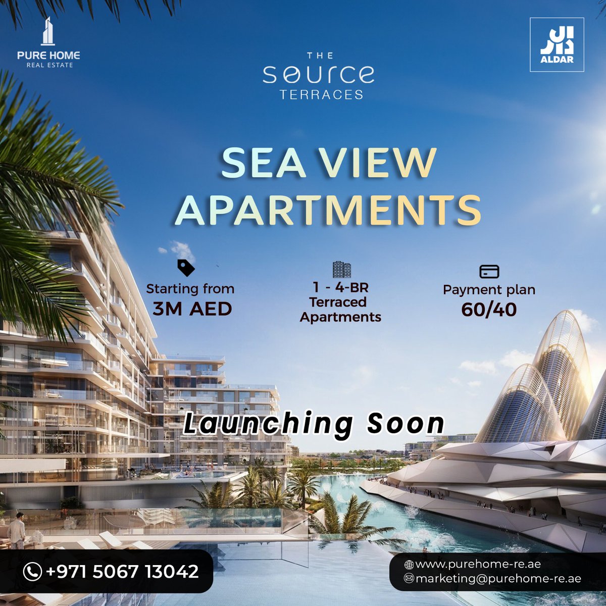 PureHome_AD's tweet photo. Craving beachfront bliss? ☀️ The Source II on Saadiyat Island offers spacious 1-4 bedroom apartments starting at 3M AED! Wake up to breathtaking views &amp; unwind in island paradise. ✨ 🌊DM us for a closer look!
☎️Call: +971 5067 13042 
🌐website:  https://t.co/f37nvlLKlm
#seaviews https://t.co/MpgtIxNRRM