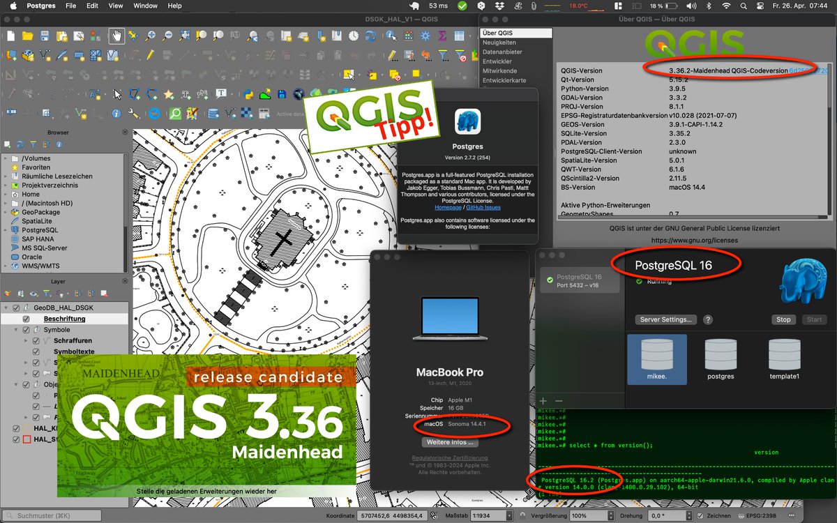 QGIS-Tipp: Downloads für 3.36.2 “Maidenhead” (RC) & 3.34.6 “Prizren” (LTR) verfügbar! Test@MacM1 geoobserver.de/2024/04/qgis-t… #qgis #switch2qgis #gistribe #gischat #fossgis #foss4g #OSGeo #spatial #geospatial #opensource #mapping #gis #geo #geoObserver pls RT @JuergenEFischer