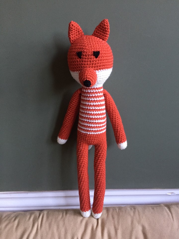 Handsome Mr Foxy is looking for a home 🦊 Lovely gift idea for a child or adult alike 😊 etsy.me/2ADDW80 Currently sold out but I’ll be making more soon! #kidstoys #shopsmall #UKCraft #firsttmaster #MHHSBD